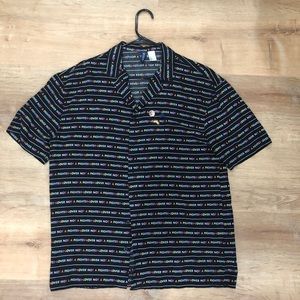 H&M Pride button up- with 3 pride pins